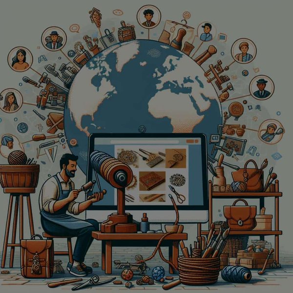 Comment les ateliers d'artisans peuvent-ils tirer parti de la vente en ligne pour atteindre une audience globale ?