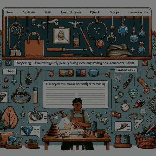 Comment une entreprise artisanale de bijoux peut-elle exploiter le storytelling sur son site e-commerce ?